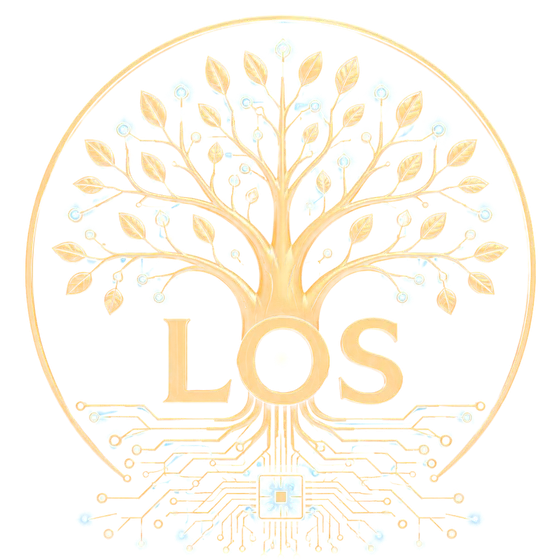 The Laurus Operating System (LOS) mark: a gold tree inside a circle, with LOS at its trunk and circuit-board roots